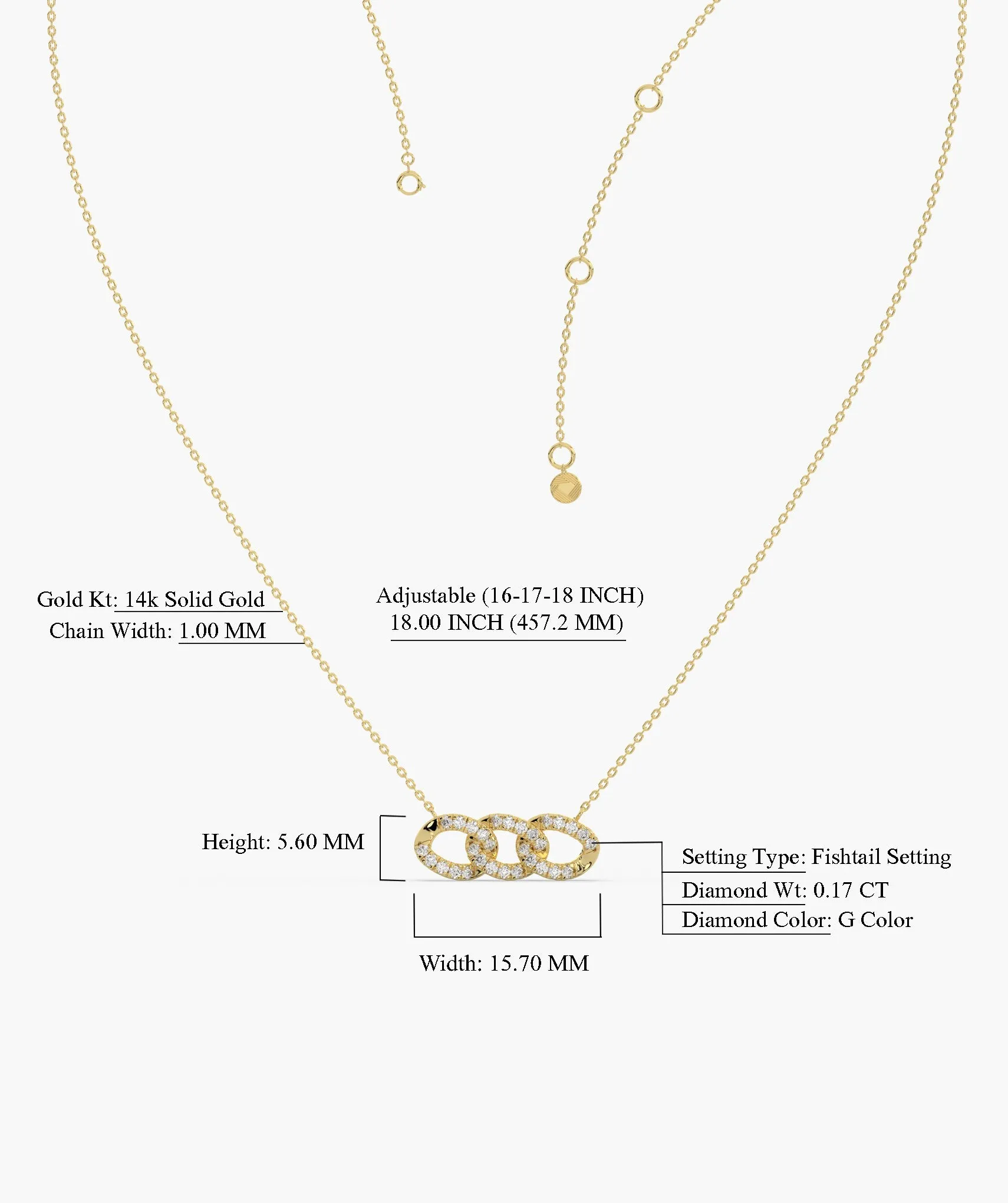 Sparkling Chainlink Sparkle Necklace
