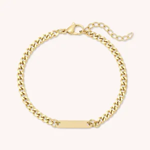Stainless Steel Engravable Cuban Bracelet