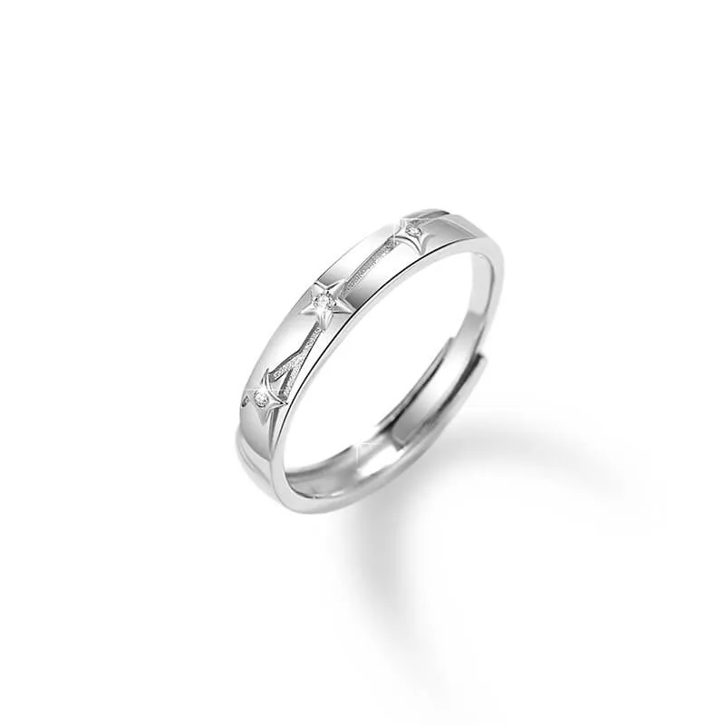 Star and Crescent Couple Rings