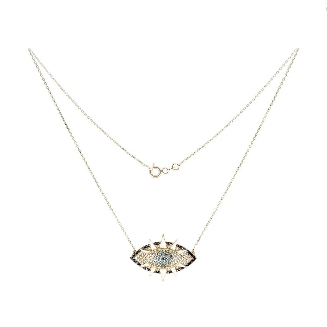 Star Eye Gold Necklace