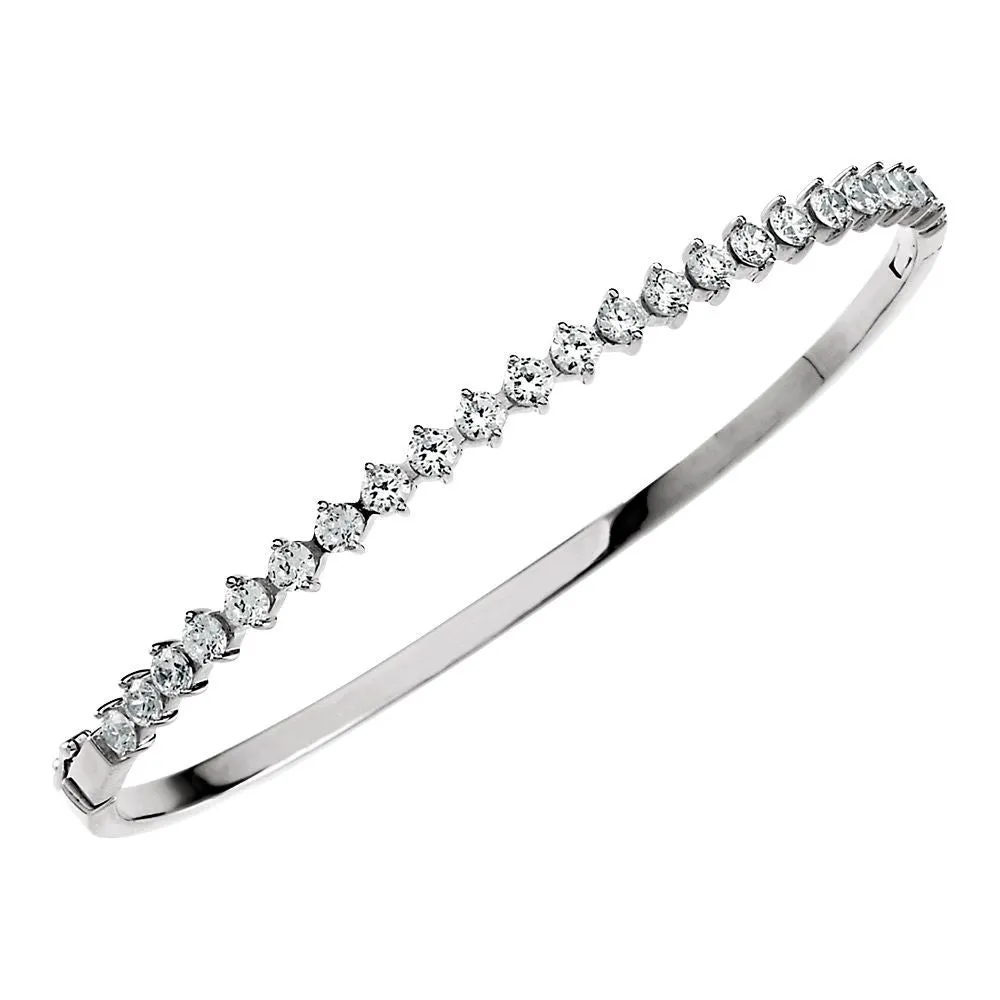 Sterling Silver Cubic Zirconia Bracelet