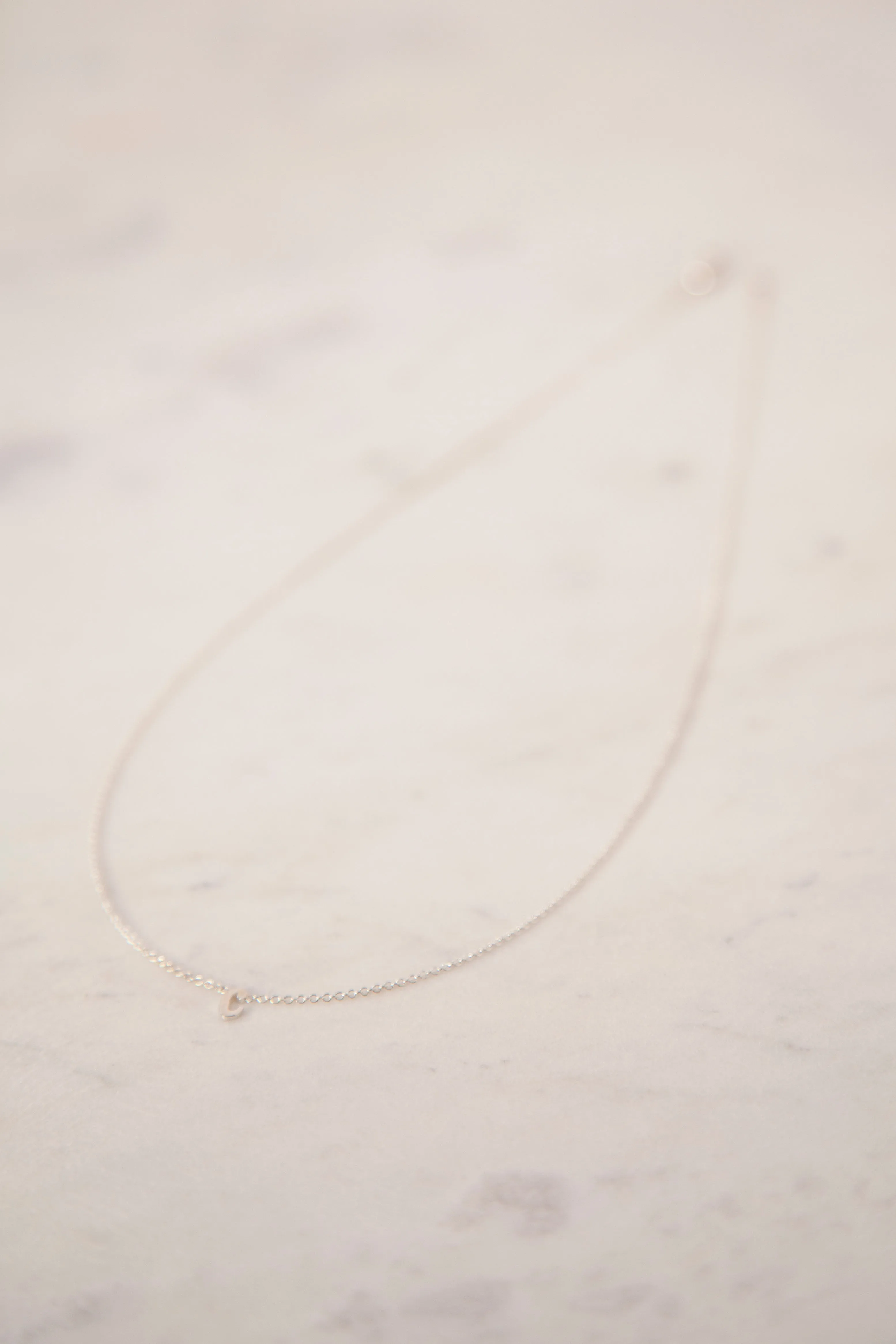 Sterling Silver Custom Initial Necklace