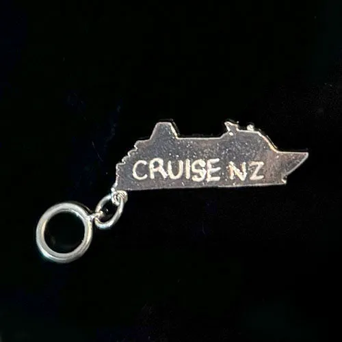 Sterling Silver NZ Cruise Ship Charm