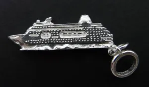 Sterling Silver NZ Cruise Ship Charm