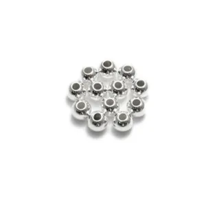 Sterling Silver SPACER BEADS. 4mm. Packet of 24.