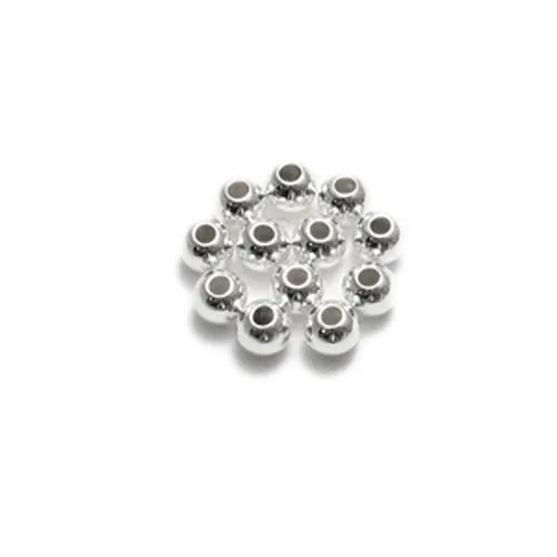 Sterling Silver SPACER BEADS. 4mm. Packet of 24.
