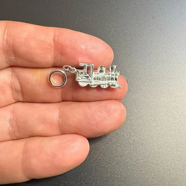 Sterling Silver Steam Locomotive Charm