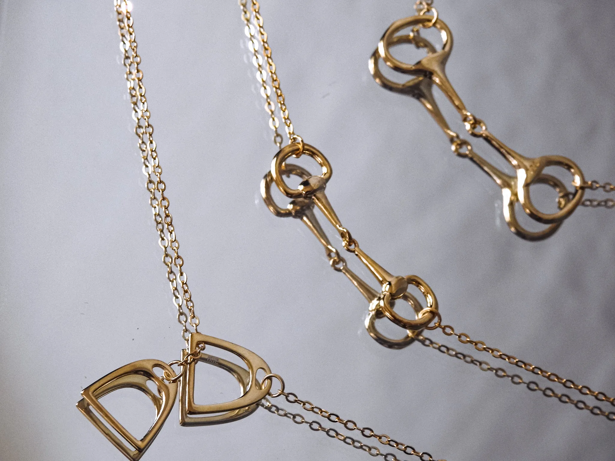 Sterling Silver Stirrup Necklace