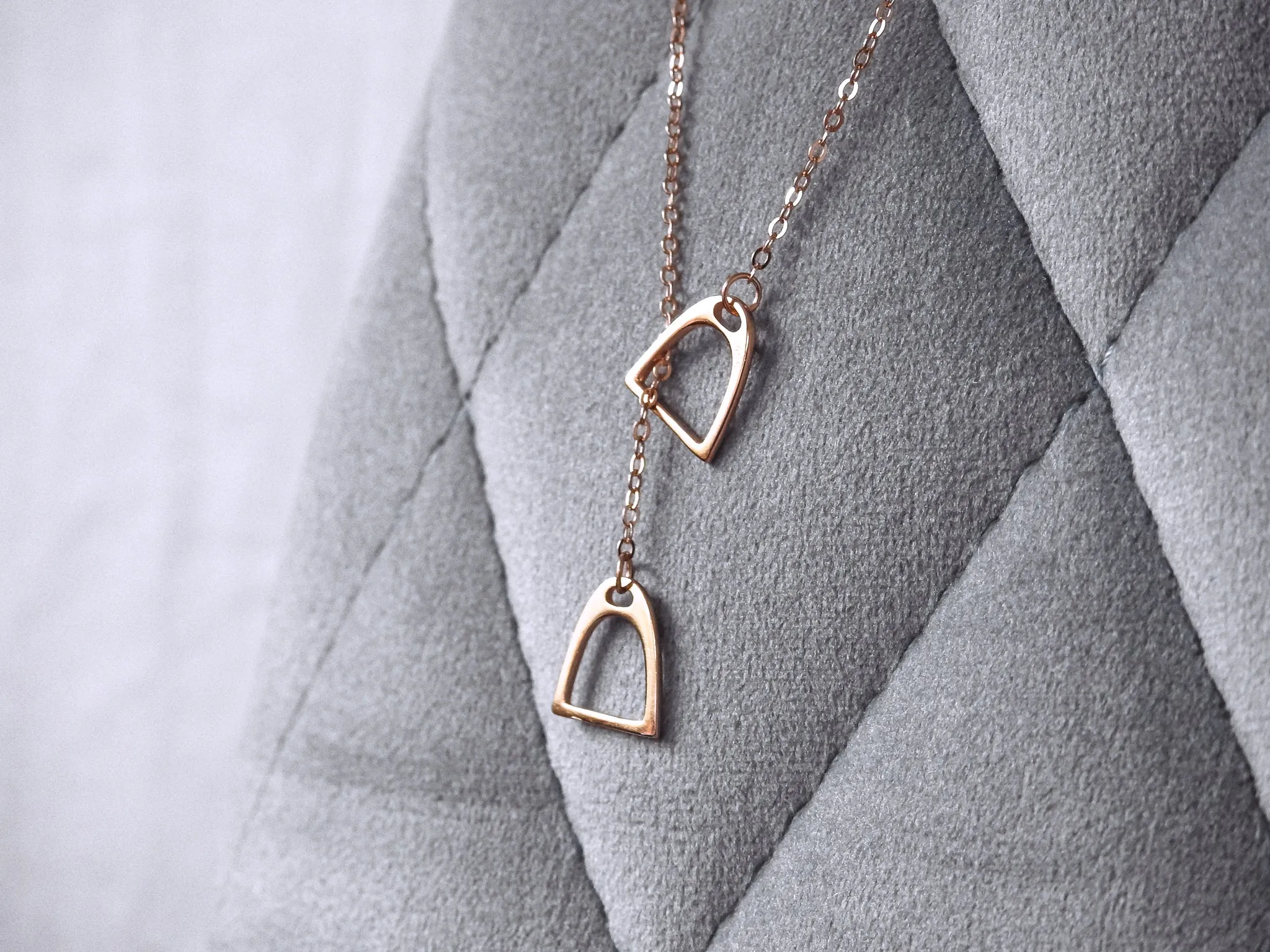 Sterling Silver Stirrup Necklace