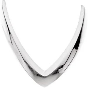 Sterling Silver V Shaped African Band, Size 7