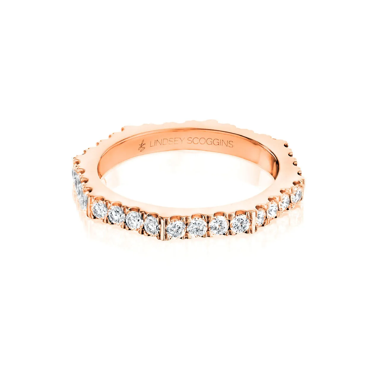 STILL ONE ROW DIAMOND PAVE BAND