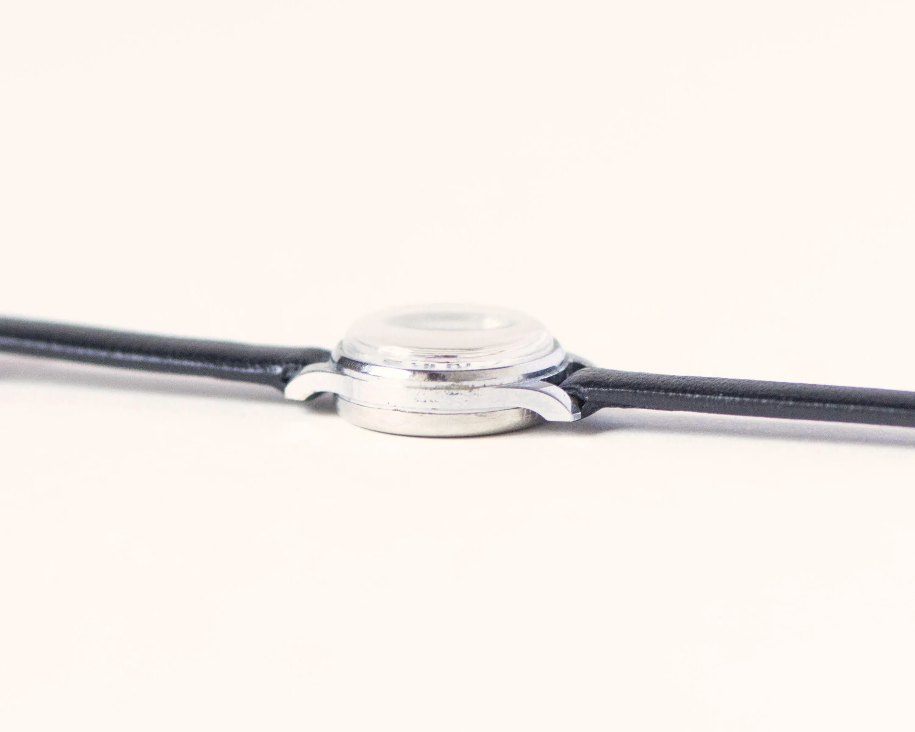 Super small quartz watch for women Seagull, micro watch women vintage silver shade, classic lady watch Xmas gift, new genuine leather band