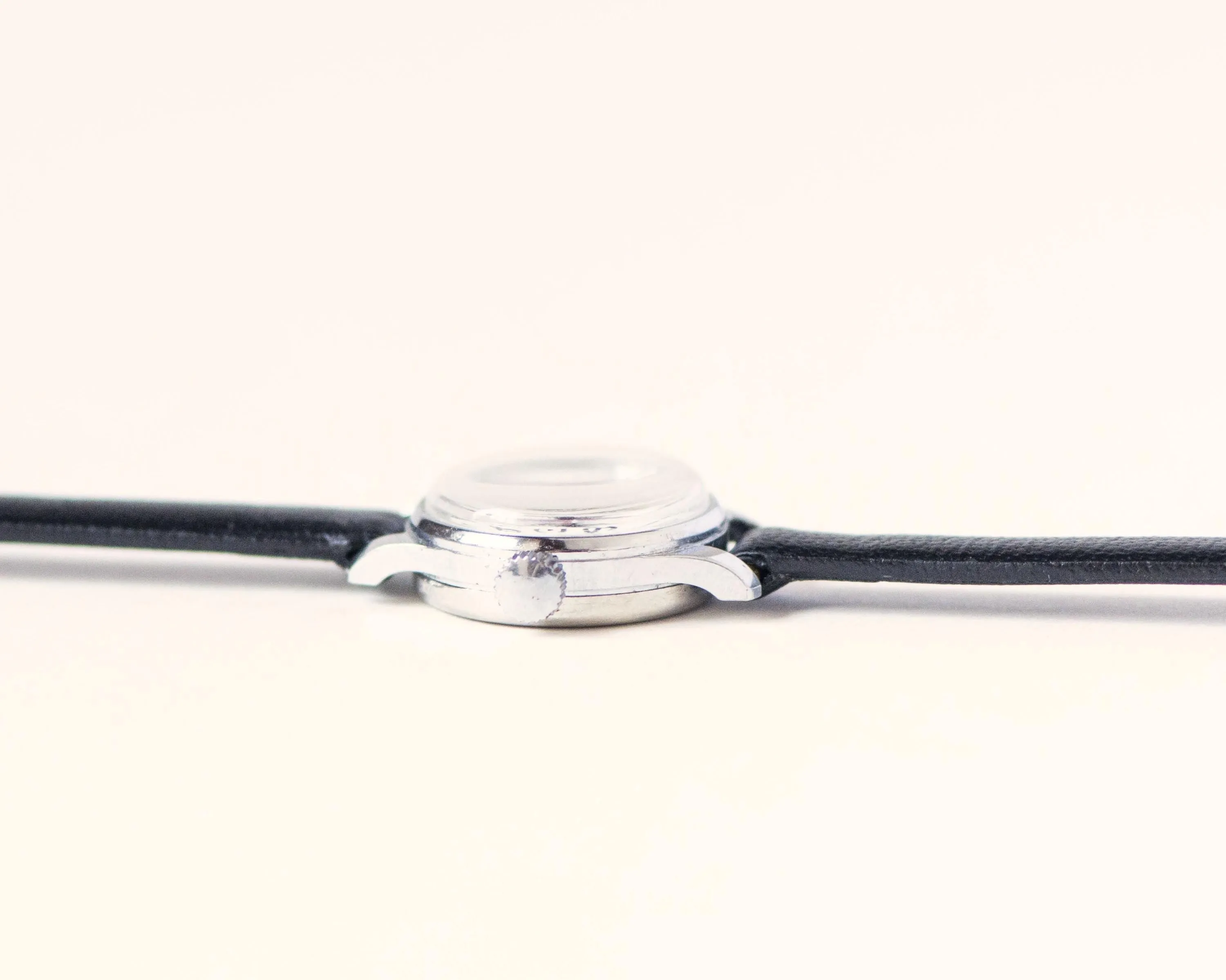 Super small quartz watch for women Seagull, micro watch women vintage silver shade, classic lady watch Xmas gift, new genuine leather band