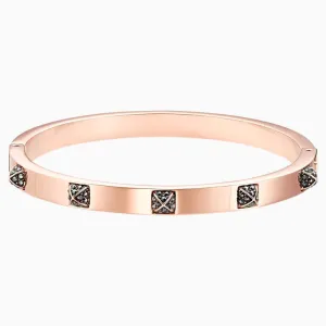 Swarovski Tactic Bangle Black Rose-Gold Tone Size S