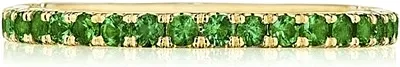 Tacori Green Emerald Wedding Band