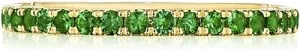 Tacori Green Emerald Wedding Band
