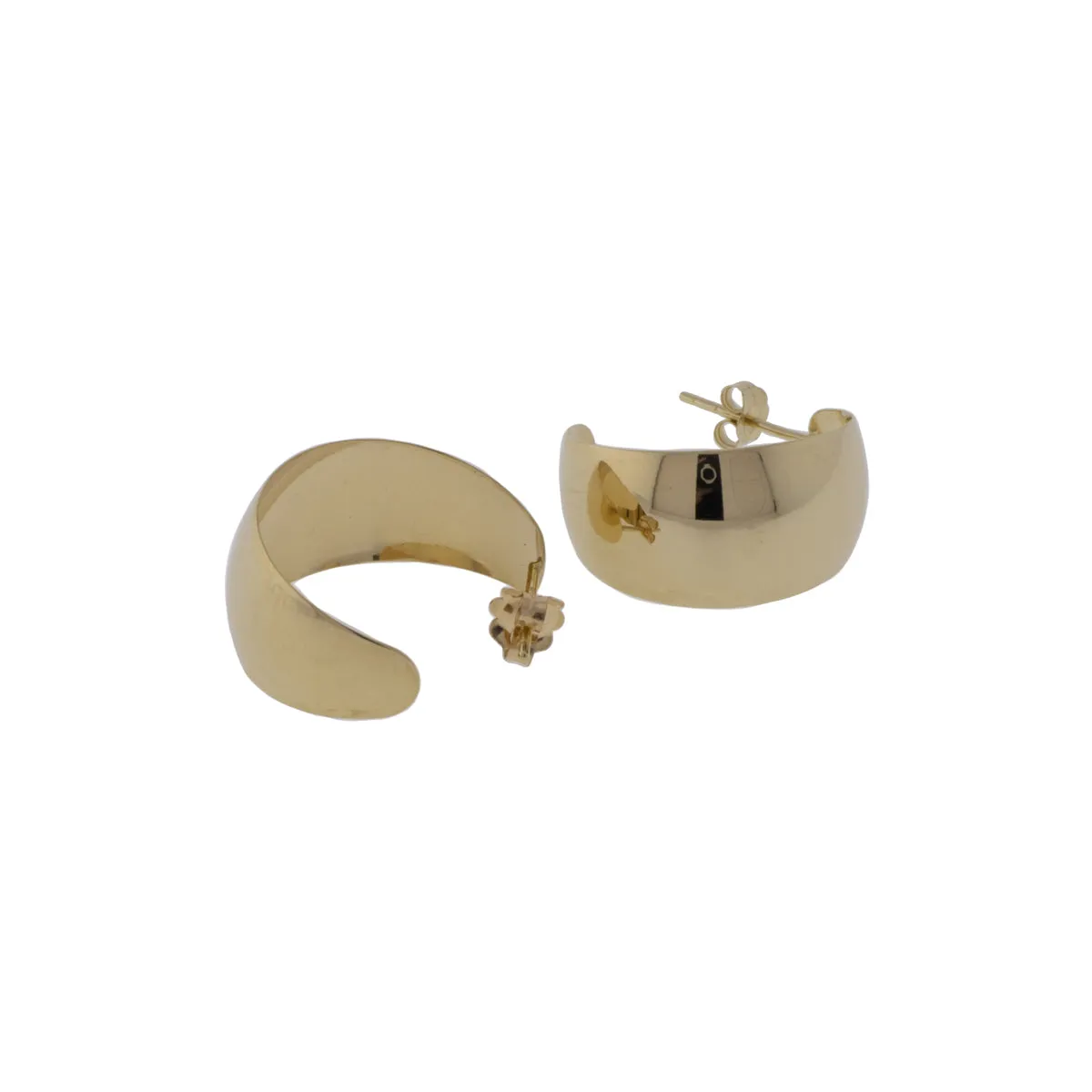 Tapered Half Hoop Earrings