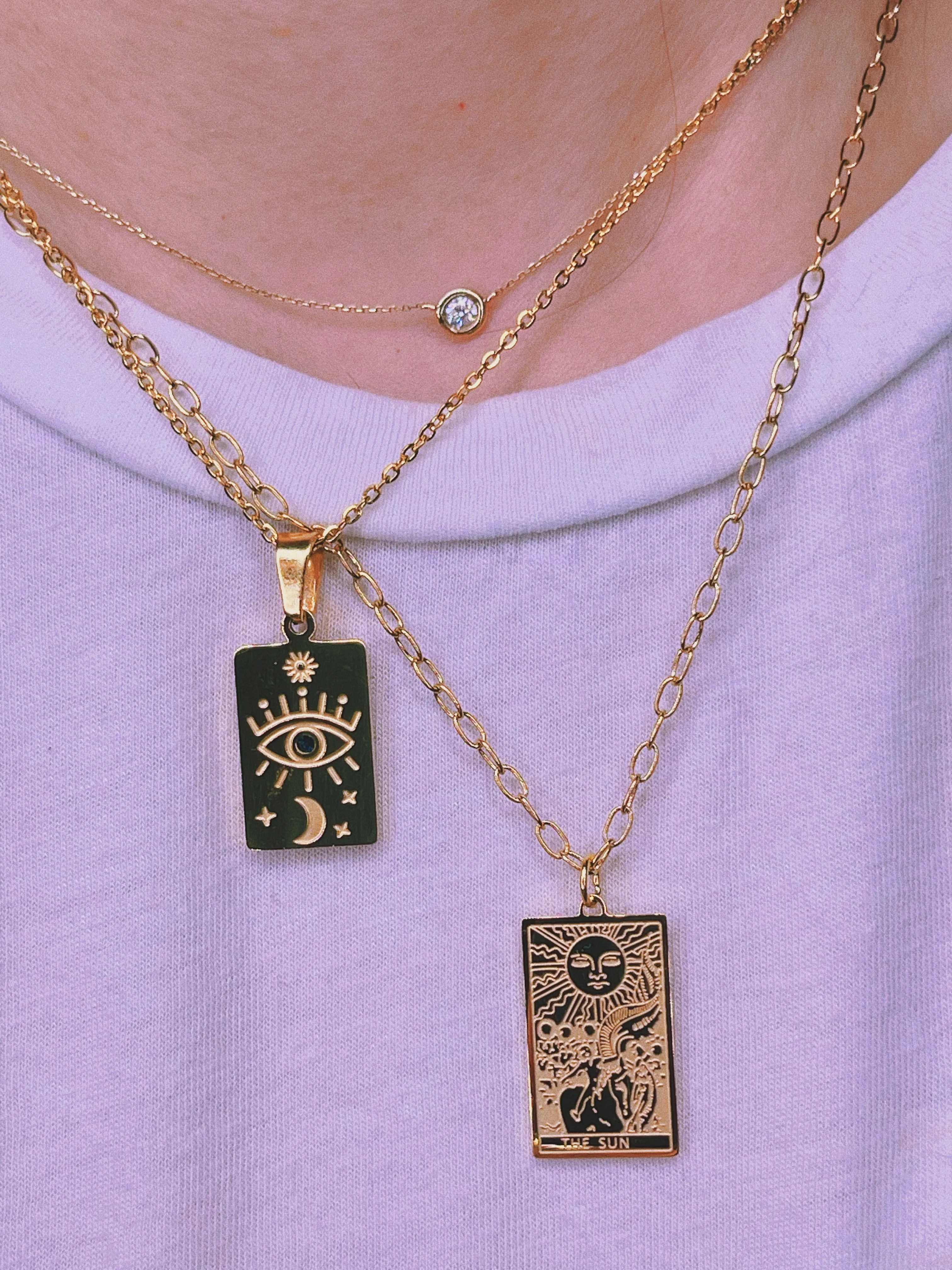 TAROT - The Sun / Evil Eye   Moon