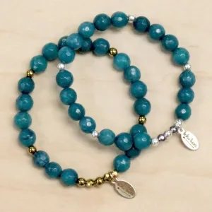 The Abby - Teal Jade Bracelet