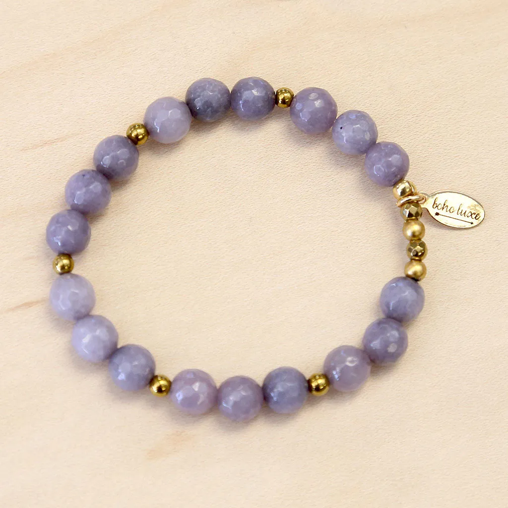 The Celia - Grey Jade Bracelet