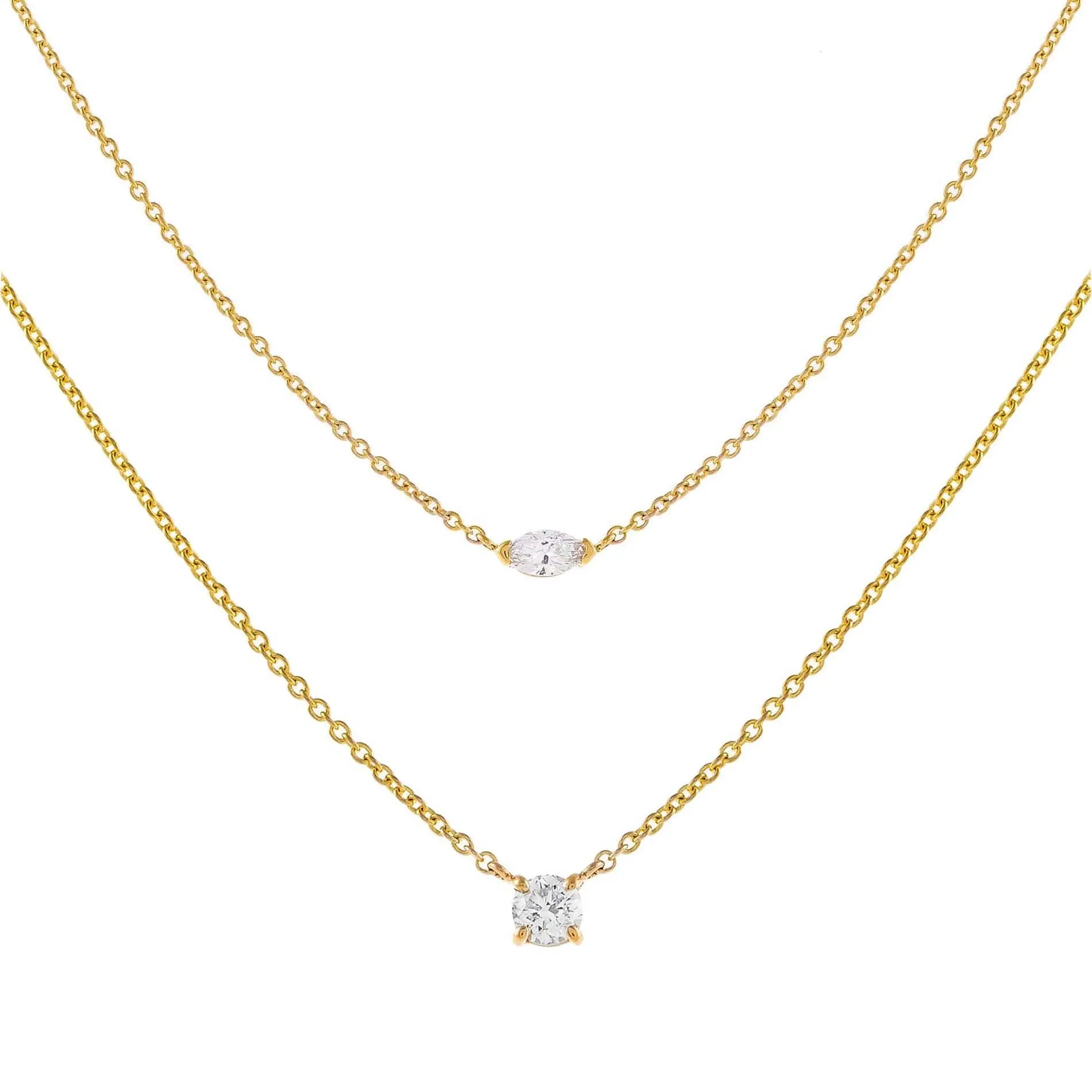 The Double Diamond Combo Set 14K