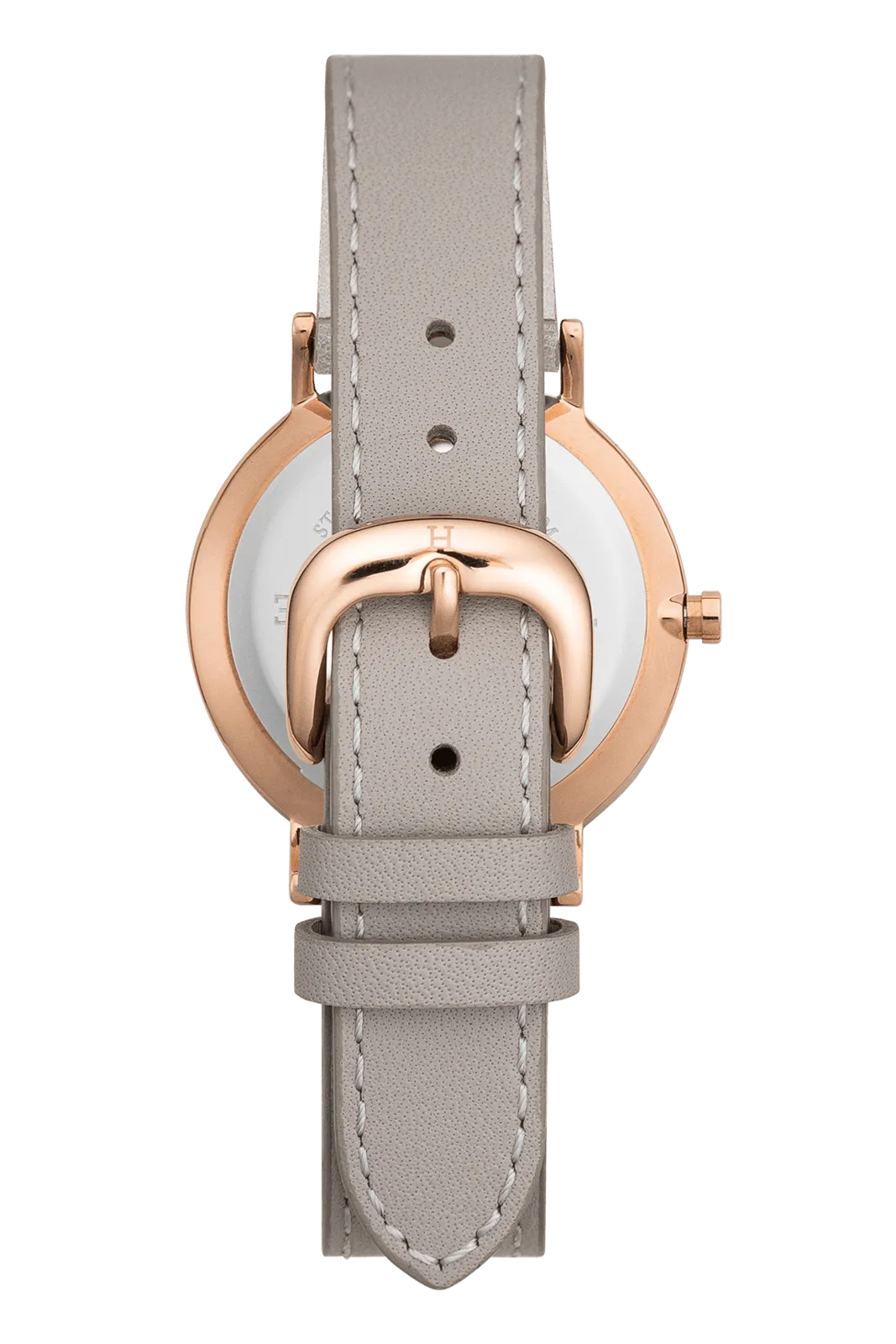 THE HORSE CLASSIC WATCH - ROSE GOLD/ WHITE DIAL/GREY LEATHER