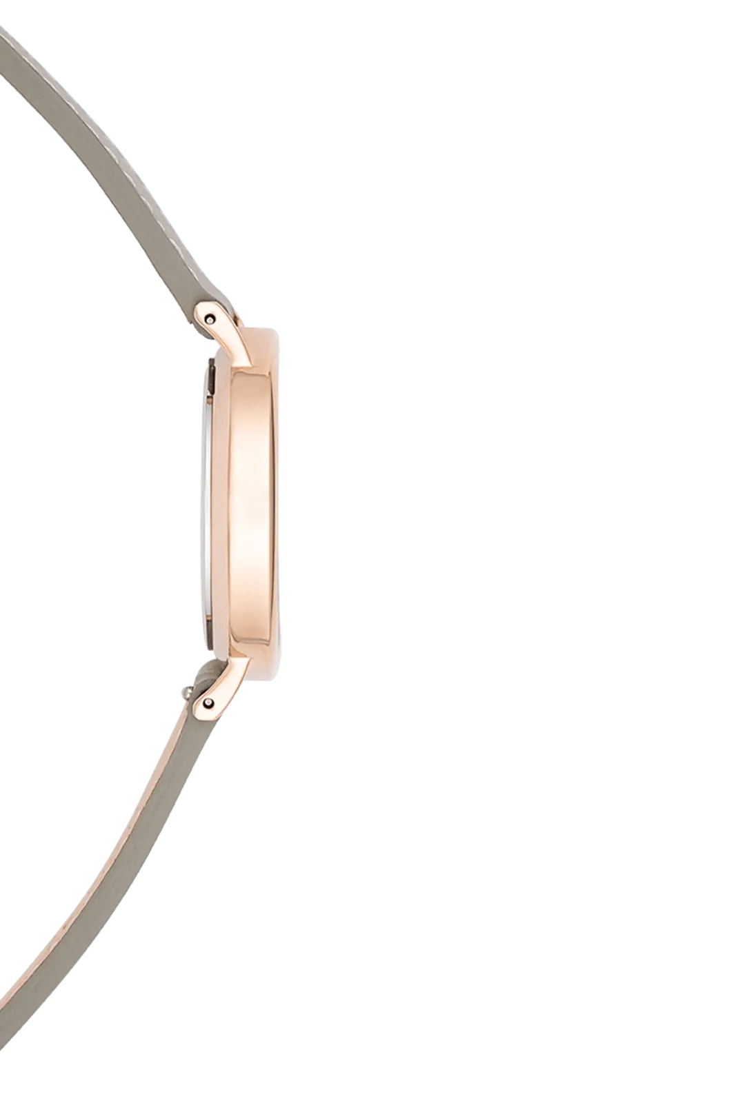 THE HORSE CLASSIC WATCH - ROSE GOLD/ WHITE DIAL/GREY LEATHER