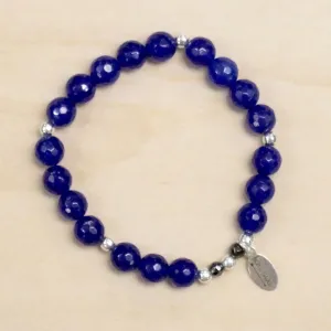 The Jayne - Dark Blue Jade Bracelet