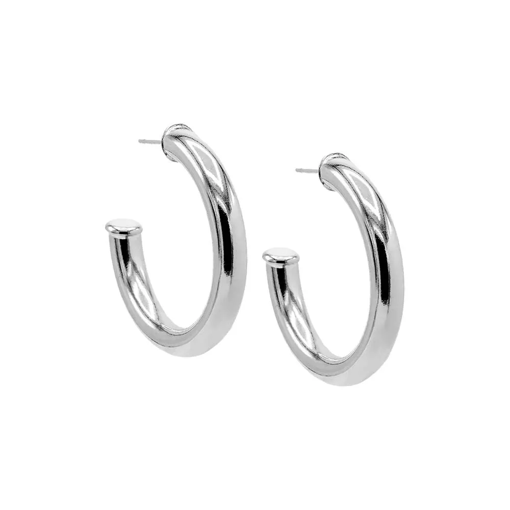 Thick Hollow Hoop Earring