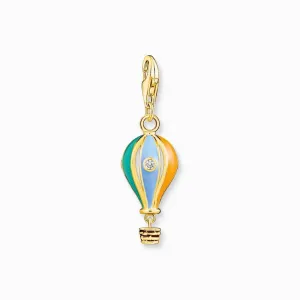 Thomas Sabo Charm Pendant - Colourful Hot Air Balloon - Gold Plated