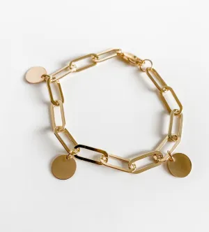 THREE CHARM ZOE BRACELET