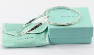 Tiffany & Co Sterling Silver 1837 Interlocking Circles Bangle Bracelet
