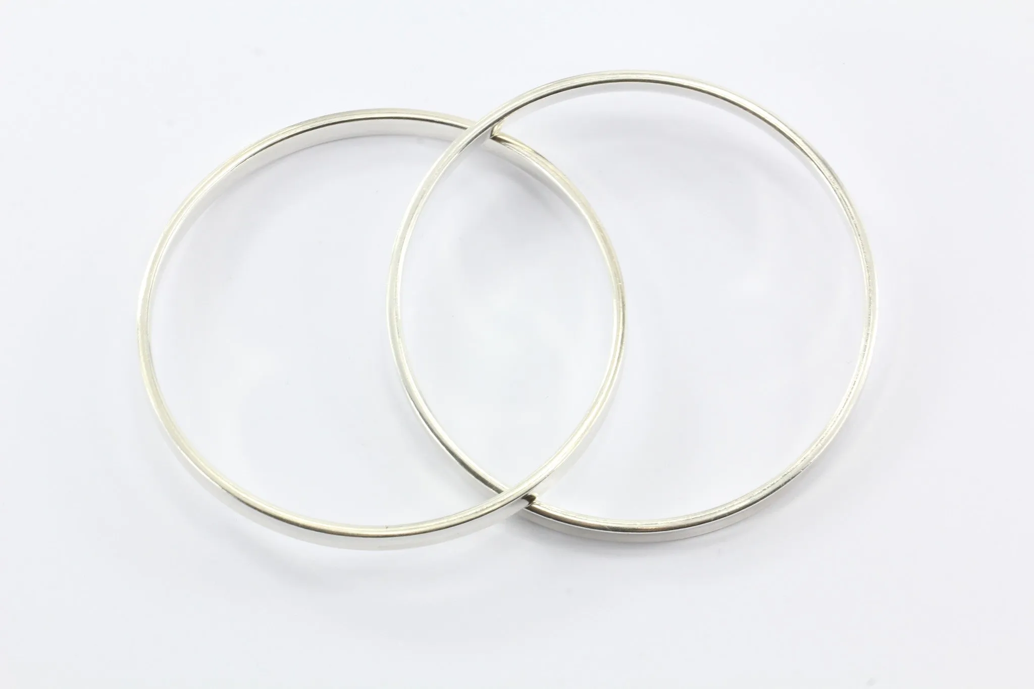 Tiffany & Co Sterling Silver 1837 Interlocking Circles Bangle Bracelet