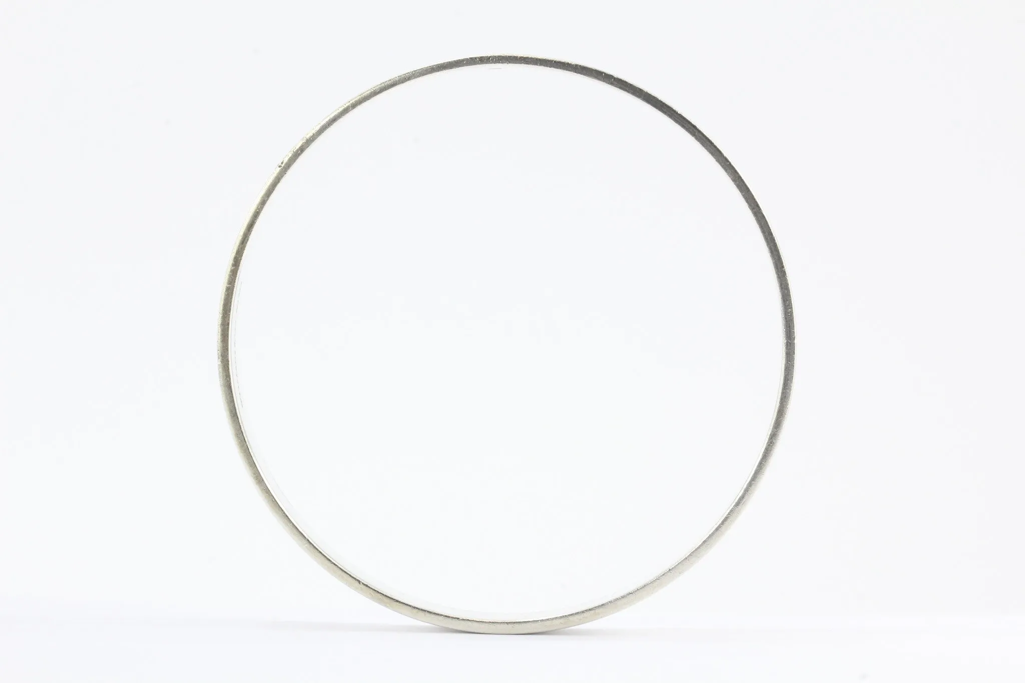 Tiffany & Co Sterling Silver Keyhole Bangle w/ Diamonds Bracelet