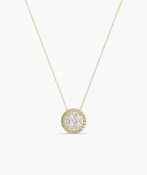 Timeless Diamond Halo Pendant