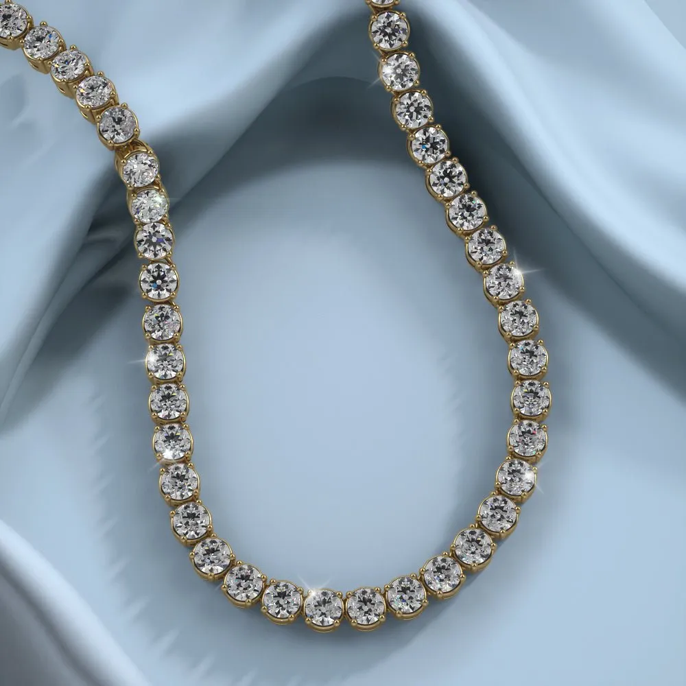 Timeless Dreams Riviera Diamond Necklace with 13.34 ct.(finished) 3mm