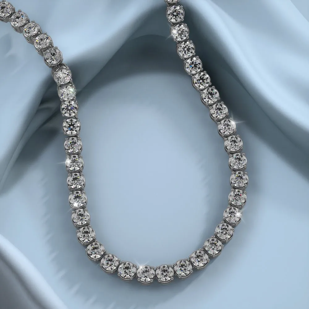 Timeless Dreams Riviera Diamond Necklace with 13.34 ct.(finished) 3mm