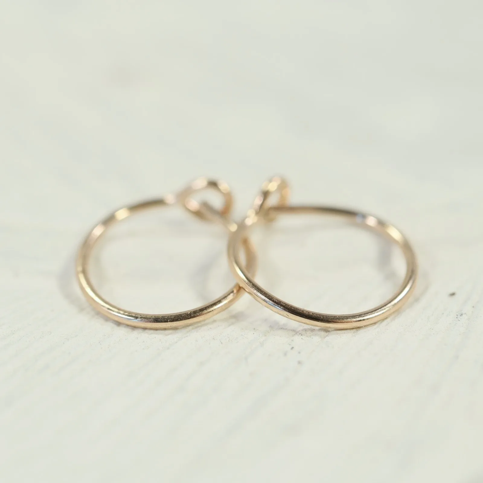 Tiny Hoop Earring Plain - Choose Your Diameter, Gauge, Metal, Hoops For Men & Women