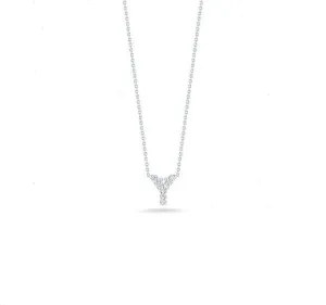 Tiny Treasures Diamond Love Letter "Y" in White Gold