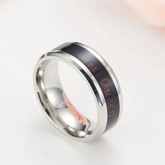 Titanium Steel, Mood Emotion Feeling Intelligent Rings for Women Men Waterproof Jewelry.
