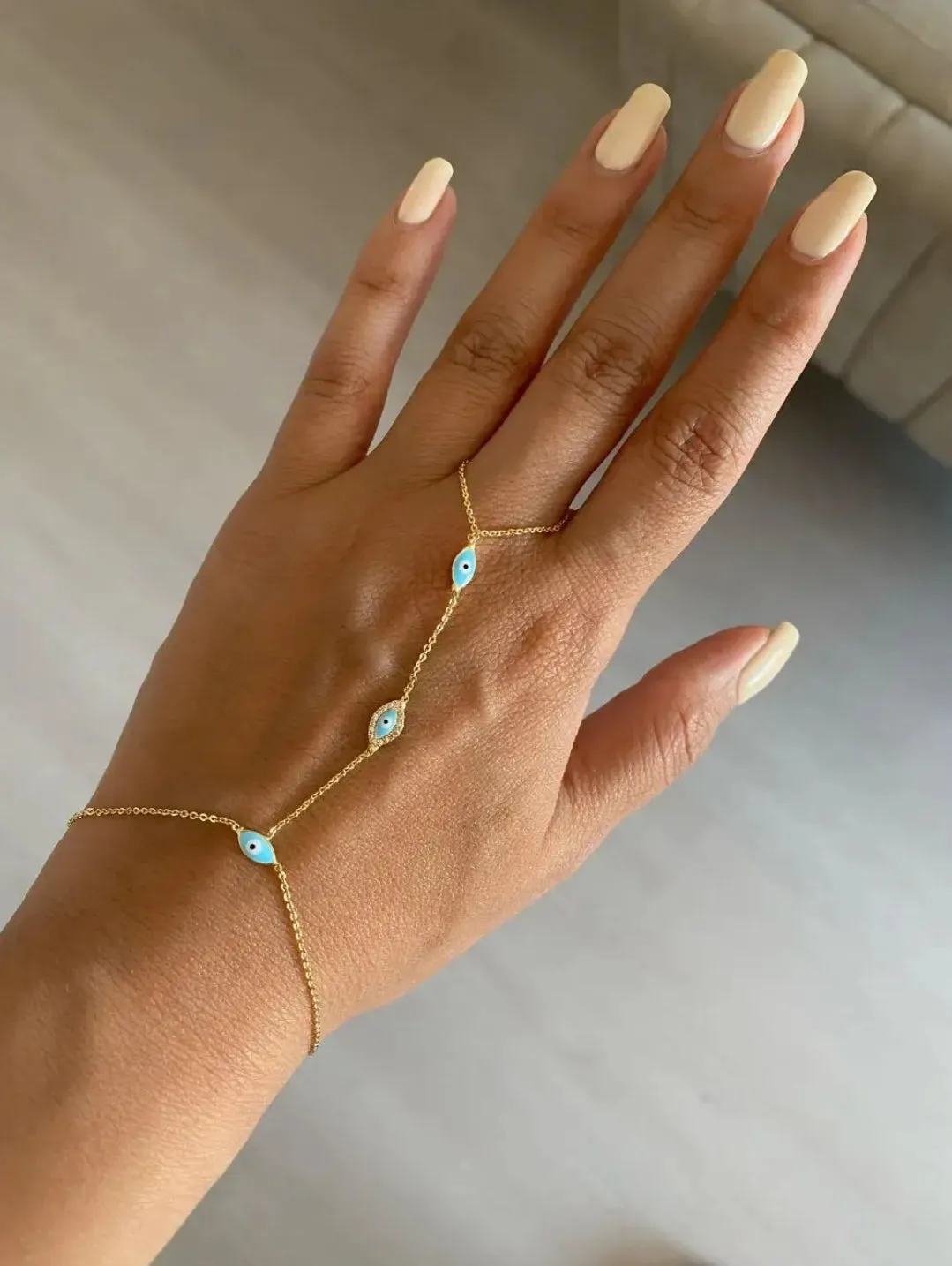 Trending "Slave Bracelet" Bracelet Ring Zirconite. Choose from 4-Designs. 827B