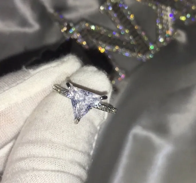 Trilliant Diamond Ring | Trillion Ring | Trilliant Engagement Ring | Triangle Engagement Ring | Womens Diamond Ring | Triangle Diamond Ring