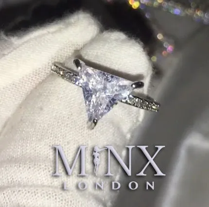 Trilliant Diamond Ring | Trillion Ring | Trilliant Engagement Ring | Triangle Engagement Ring | Womens Diamond Ring | Triangle Diamond Ring