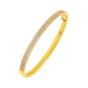 Triple Row Pavé Bangle