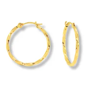 Twist Hoop Earrings