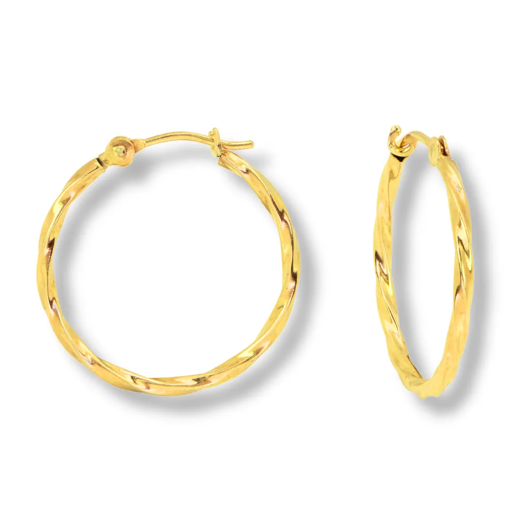 Twist Hoop Earrings