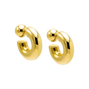 Two Way Ball X Hoop Stud Earring