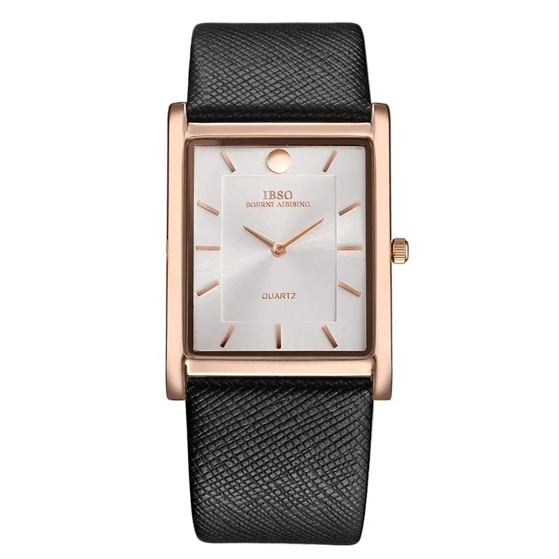 Ultra-Thin Genuine Leather Wristwatch