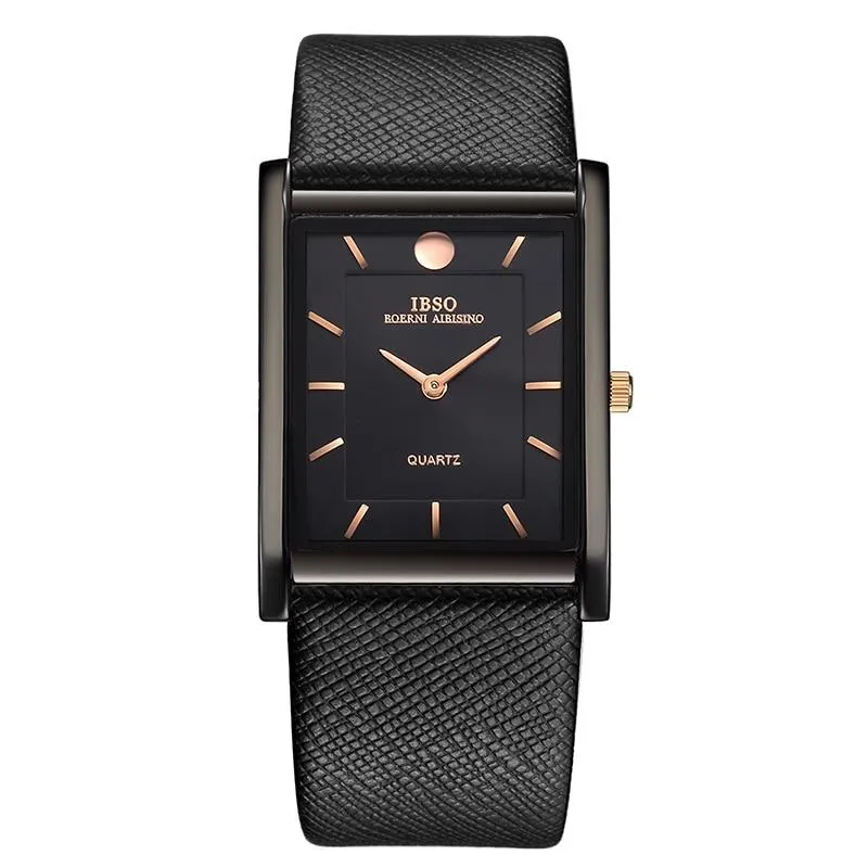 Ultra-Thin Genuine Leather Wristwatch