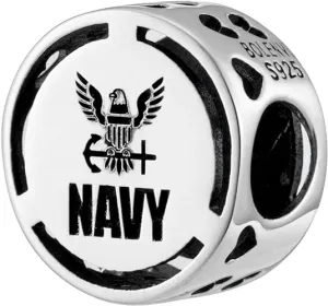 U.S. Navy Eagle Bead Charm